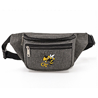 Heathered 3-Zipper Fanny Pack